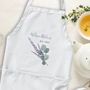 Lavender Eucalyptus Kitchen of Gardening Bib Schor Standaard Schort