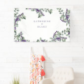 Lavender & Eucalyptus Names Wedding Spandoek (Insitu)