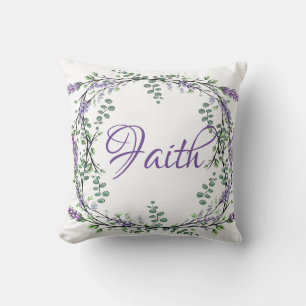 Lavender Eucalyptus waterverf boho Kussen