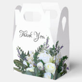 Lavender Eucalyptus white roses greenery Bedankdoosjes (Geopend)