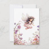 Lavender Fairy fleur sauvage anniversaire merci (Dos)