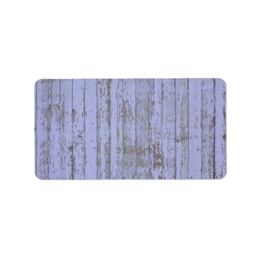 Lavender Faux Étiquette de adresse de texture bois (Devant)