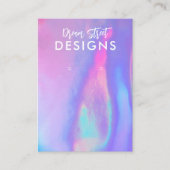 Lavender Faux Holo Earring Display Kaart Visitekaartje (Voorkant)