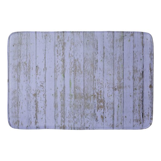 Lavender Faux Wood Texture Bath Mat (Voorkant)