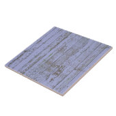 Lavender Faux Wood Texture Large Square Tile Tegeltje (Zijkant)