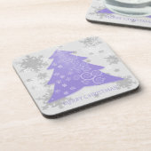 Lavender Festif Noël Arbre Dessous de verre en pla (Côté gauche)