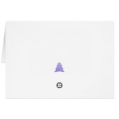 Lavender Festive Christmas Tree Carte de voeux (Dos Horizontal)
