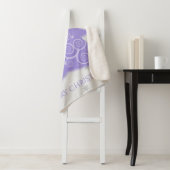 Lavender Festive kerstboom Sherpa Blanket Sherpa Deken (In situ)