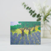 Lavender Field Briefkaart (Staand voorkant)