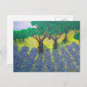 Lavender Field Briefkaart (Voorkant / Achterkant)