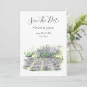 Lavender Field Save The Date (Staand voorkant)