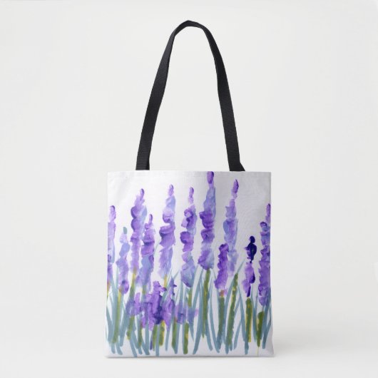Lavender Field Tote Bag (Voorkant)