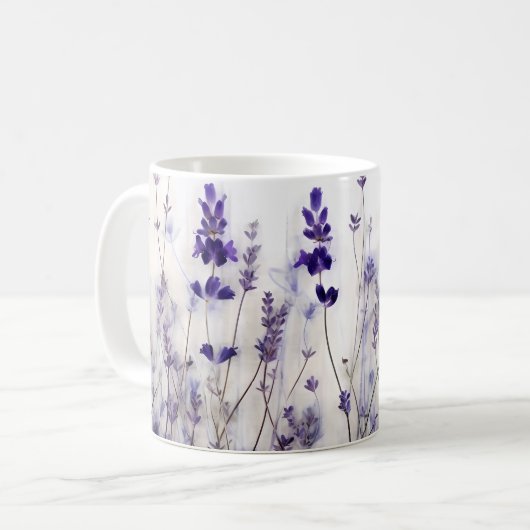 Lavender Fields 11 oz Koffie Mok (Voorkant links)