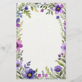 Lavender Fields Briefpapier (Achterkant)