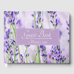 Lavender Fields bruiloft gastenboek