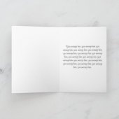 Lavender Fields en Windmill Birthday Card Kaart (Binnen)