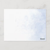 Lavender Fields Landschap Wedding Invitation Briefkaart (Achterkant)