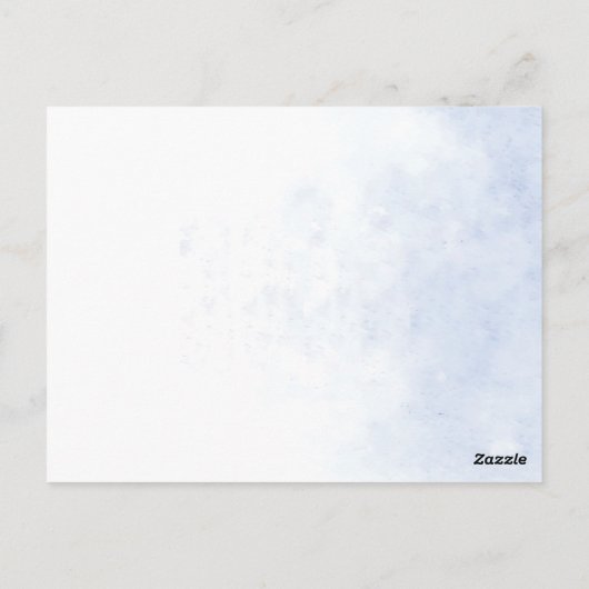 Lavender Fields Landschap Wedding Invitation Briefkaart (Achterkant)