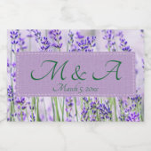 Lavender Fields Mariage Mini Étiquette de vin mous (Étiquettes simples)