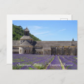 Lavender Fields of Senanque Abbey Briefkaart (Voorkant / Achterkant)