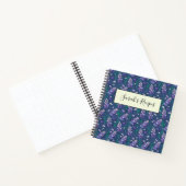 Lavender Fields patroon in Paars Notitieboek (Binnen)