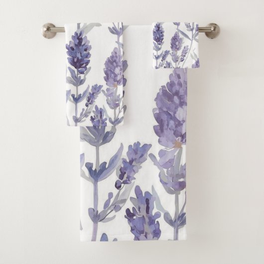 Lavender Fields | Purple Watercolor Flower Pattern (En situation)