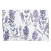 Lavender Fields | Purple Watercolor Flower Pattern Kussensloop (Voorkant)