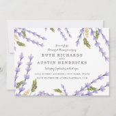 Lavender Fields repesal Dinner Kaart (Voorkant)