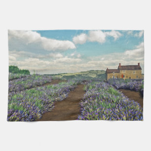 Lavender Fields Serviette de cuisine