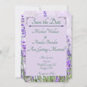 Lavender Fields Wedding Enregistrer la carte Date (Devant)