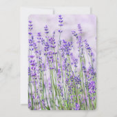 Lavender Fields Wedding RSVP Response Kaart (Achterkant)