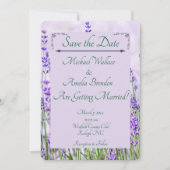 Lavender Fields Wedding Save the Date Kaart (Voorkant)