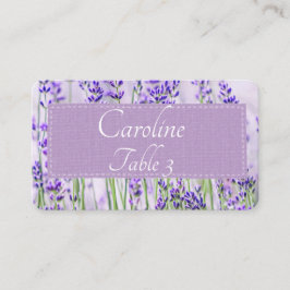 Lavender Fields Wedding Standaard Place Card Plaatskaartje