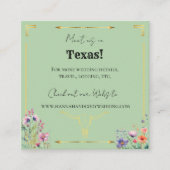 Lavender Fields Western Wedding Enclosure Card Informatiekaartje (Voorkant)