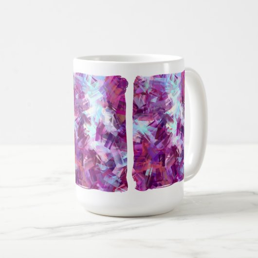LAVENDER FLEURS CAFÉ MUG (Devant droit)