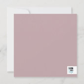 Lavender Floral Border Bridal Luncheon Kaart (Achterkant)