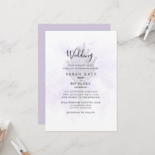 Lavender Floral Bride Parents Splash Wedding Kaart