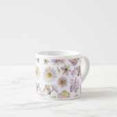 Lavender Floral Deco Espresso Mok (Voorkant rechts)
