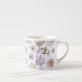 Lavender Floral Deco Espresso Mok (Rechts)