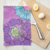 Lavender Floral Dish Towel Theedoek (Quarter Fold)
