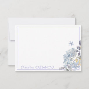  Lavender Floral Lijst - Gepersonaliseerd Notitiekaartje