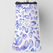 Lavender Floral Monogram Dames Golfheadcover (Draai 90)