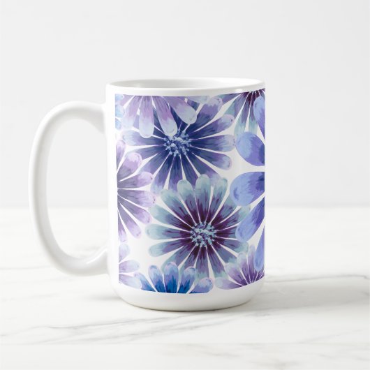 Lavender Floral Mug (Gauche)