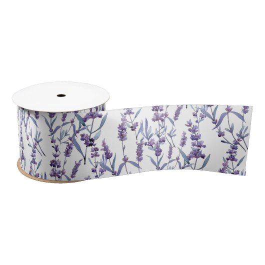 Lavender Floral on White Lint (Spoel)