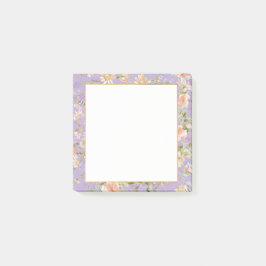 Lavender Floral Post-it® Notes