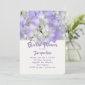 Lavender Floral Pre-Wedding Party Shower Kaart (Staand voorkant)