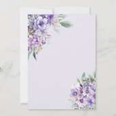 Lavender floral Quinceañera Invitation (Dos)