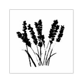 Lavender Floral Rustic Craft Art Cute Rubberstempel (Afrduk)