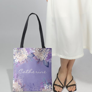 Lavender Floral Spring Weddenschap Bridesmaids Gif Draagtas