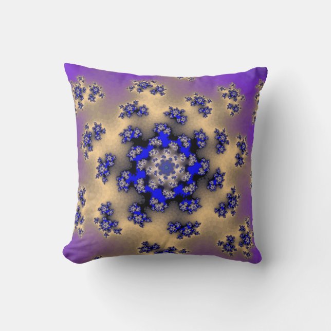 Lavender Floral Sprinkles Kussen (Voorkant)